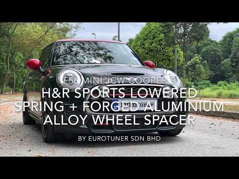 F56 MINI JCW fitted with H&R Sports Lowered Spring + Forged Aluminium Alloy Wheel Spacer