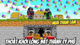 Thử Thách 15 Phút Thoát Khỏi Lòng Đất Thành TỶ PHÚ Bằng Cơn Mưa Khoáng Sản Tham Lam Siêu Bất Ổn 🤣