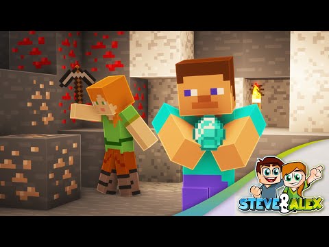 ToMiiX - MINING - Steve&Alex (Minecraft short film)
