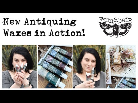  Finnabair Antiquing Waxes in Action 