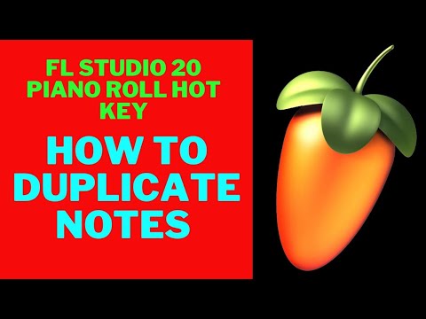 FL Studio 20 Hot Key : How to Duplicate Notes in the Piano Roll