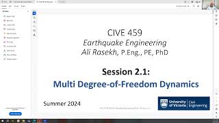 Session 2.1:Multi Degree-of-Freedom Dynamics
