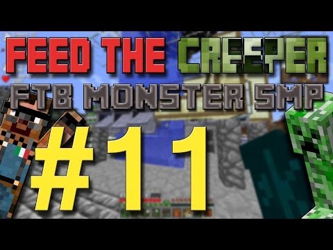 Feed The Creeper, FTB Monster SMP #11 - Meteor Defence Gun setup