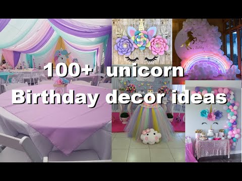 100+ unicorn themed birthday decor (Decoration) ideas,...