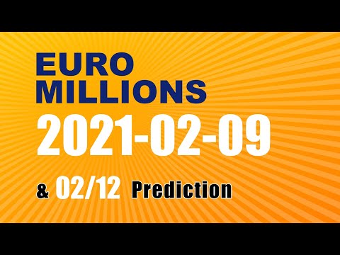 Winning numbers prediction for 2021-02-12|Euro Millions