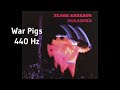 Black Sabbath War Pigs 440 Hz Standard Tuning