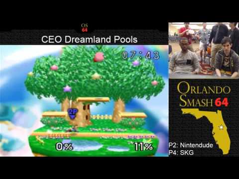 CEO Dreamland Pools   Nintendude Fox vs SKG Kirby   Smash 64