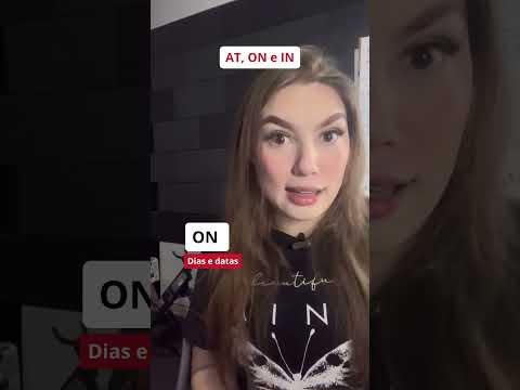 PREPOSIÇÕES DO INGLÊS "AT, ON, IN"  #shortsyoutube #inglesfacil #shortsvideo