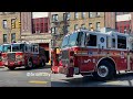 AIRHORN FDNY Engine 90 Ladder 41 Responding Out Of Quarters