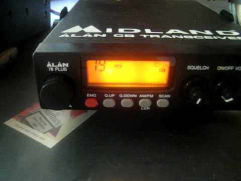 Midland Alan 78+ Euro Multichannel tunit for 40 AM Channels 4~w Spain Mode