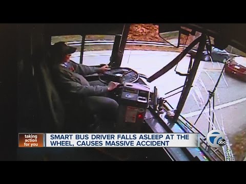 SMART bus driver falls asleep at the wheel, causes massive accident