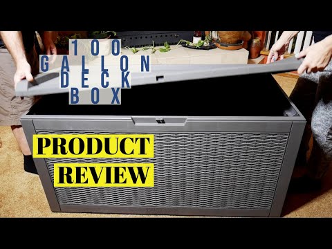 100 Gallon Deck Box Product Review and Assembly