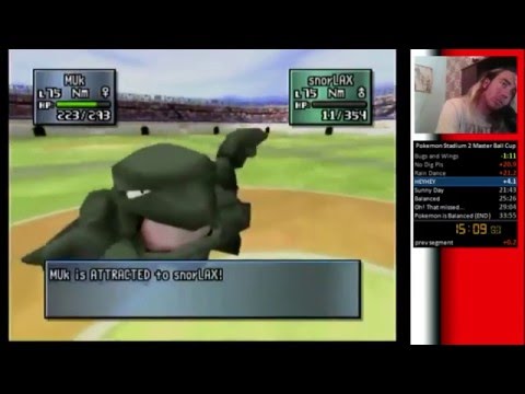 Pokemon Stadium 2 Challenge Cup Master Ball in 39:30