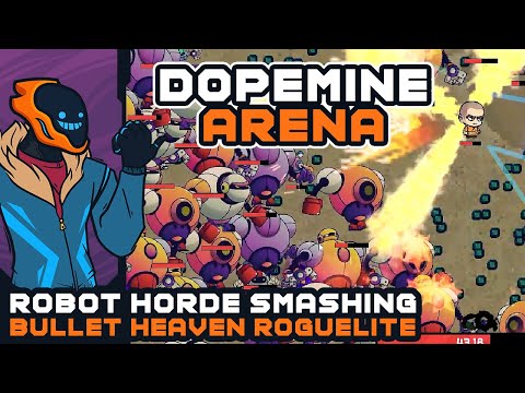 Robot Horde Smashing Bullet Heaven Roguelite - DopeMine Arena