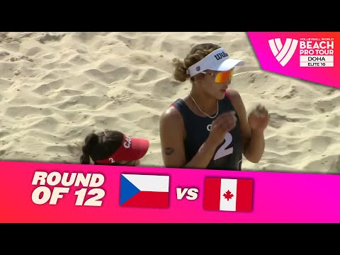 Hermannova/ Stochlova vs. Melissa / Brandie - Round of 12 Highlights Doha 2023 #BeachProTour