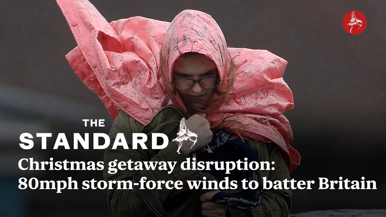 Christmas getaway disruption: Storm-force winds to batter Britain with 80mph winds