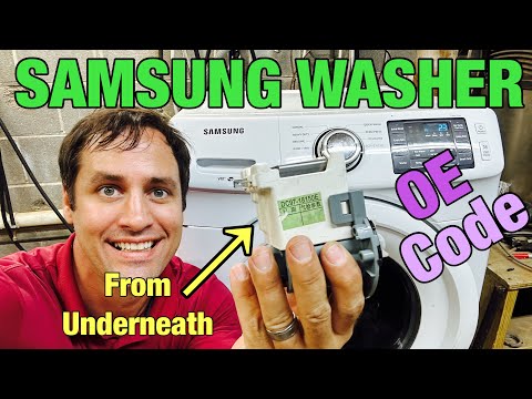 SAMSUNG Washer Not Draining Or Spinning | Quick Drain Pump Fix From Underneath | WF42H5000AW/A2