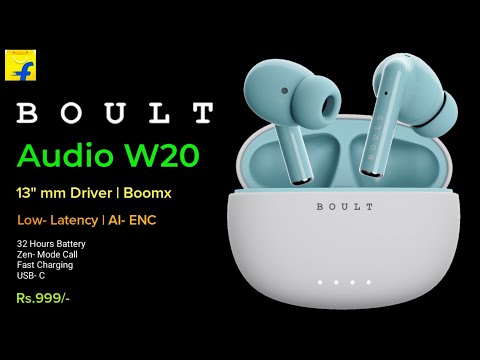 Thumbnail for Boult Audio W20 TWS Earbuds | 13mm Drivers | Low- Latency | Zen- Mode ENC | 32 Hours Battery | Price