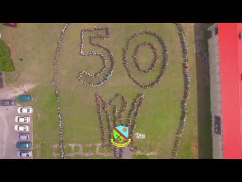 Parkinson Memorial School (Barbados) Human Chain Link 50th Anniversary Aerial Promo