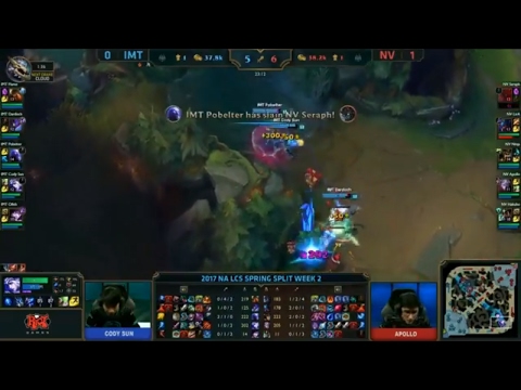 Team Envy vs Immortals NALCS Highlights  Spring 2017   NV vs IMT Week 2 Day 3