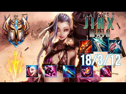 TOP 1 CHALLENGER Guides How to Play like a Jinx Main + Best Build/Runes Season 12