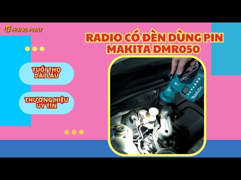 Giới thiệu radio có đèn dùng pin Makita DMR050