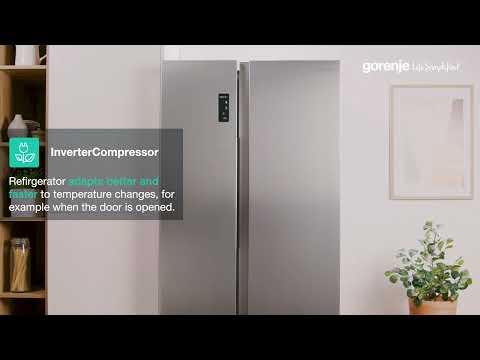 Gorenje NRR9185EABXLWD -Side By Side, musta video
