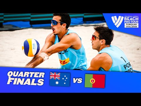 Carracher / Nicolaidis vs. Pedrosa / Campos - Quarter-Final Highlights Torquay 2022 #BeachProTour