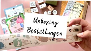 Unboxing Bestellungen | Stempel, Sticker, Washi, PET