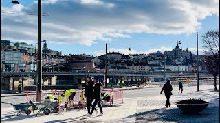 Stockholm Walks: Old Town and Slussen area. Building site and street life in the heart of Stockholm.