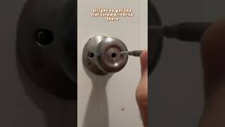 #handyman How to unlock a privacy lock (pinhole) door knob #masteringmayhem #loc