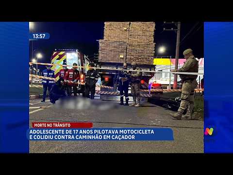 Jovem de 17 anos morre em acidente no trevo de Caçador