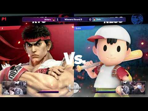 Solo (Ness) vs AHero (Ryu) - Winners Round 3 - Orbitar 91