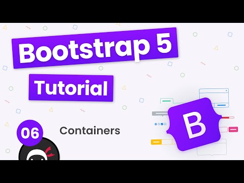 Part of a video titled Bootstrap 5 Crash Course Tutorial #6 - Containers - YouTube