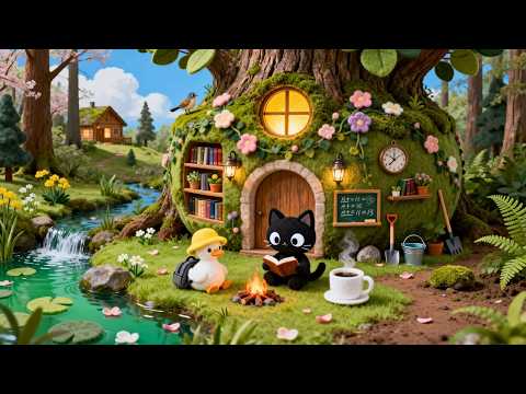 Cozy Rainy Day in the Forest 🌧️🪵🌿 — Jazzy Lo-fi for Study, Focus & Relax