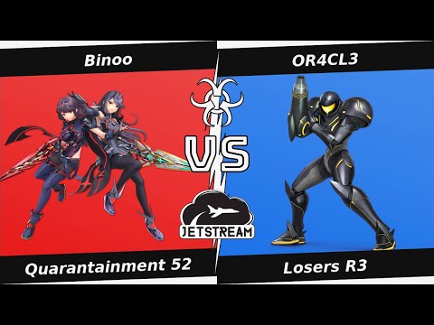 Quarantainment 52 Losers R3 - Binoo (Pyra) Vs. OR4CL3 (Samus) Smash Ultimate - SSBU