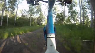 This is the fun, rocky, lower section of Old Grand Mesa.  Video doesn't show the perma-grin on my face.