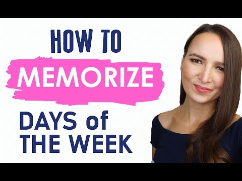 77. How to memorize days of the week in Russian | Association Technique