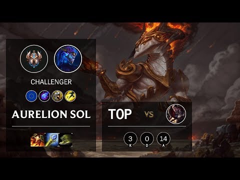 Aurelion Sol Top vs Darius - EUW Challenger Patch 10.4