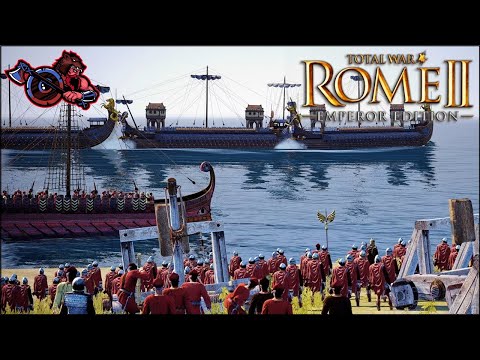 Athens Is Under Siege By Land And Sea!! 3v3-Total War Rome 2 Siege