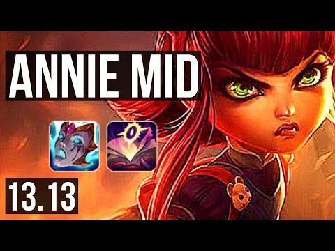 ANNIE vs DIANA (MID) | 12.4M mastery, 2700+ games, 5/0/1 | NA Master | 13.13