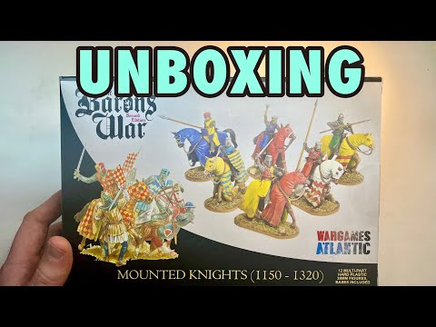 Let’s Look at Wargames Atlantic Mounted Knights | Plastic Miniature Review