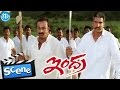 Indra Movie Scenes Chiranjeevi Fighting With Mukesh Rishi Sonali Bendre Arthi Agarwal