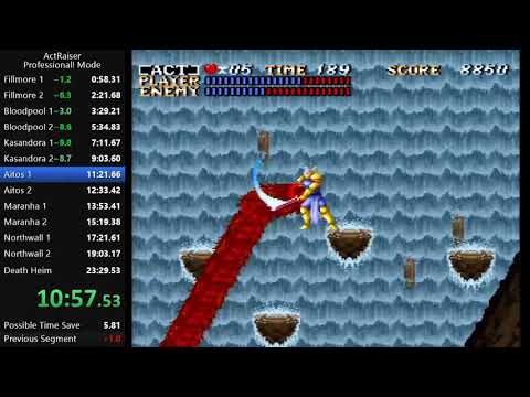 ActRaiser Professional! Mode Speedrun - 23:02