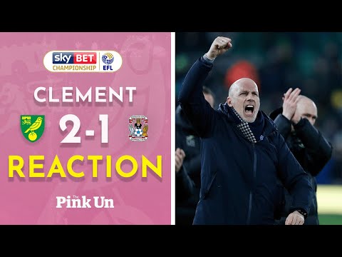 Philippe Clement Reaction | Norwich City 2-1 Coventry City | The Pink Un