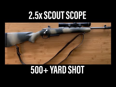 Ruger Scout Rifle, LONG RANGE, 500+ yard shot.