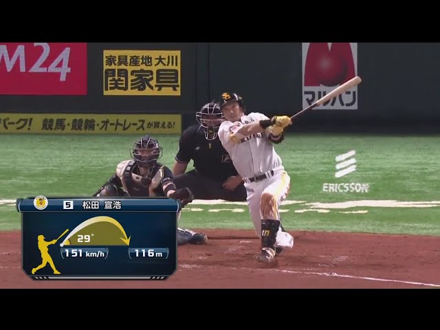 【2回裏】GW最終日はホームラン祭り‼ ホークス・松田の2ランホームラン!!  2019/5/6 H-B