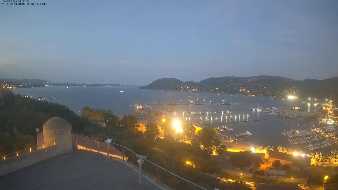 Live webcam view of Porto-Vecchio Marina and Gulf