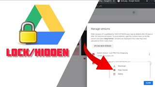 How to hide/Lock file on google drive (Hide your file on google drive)