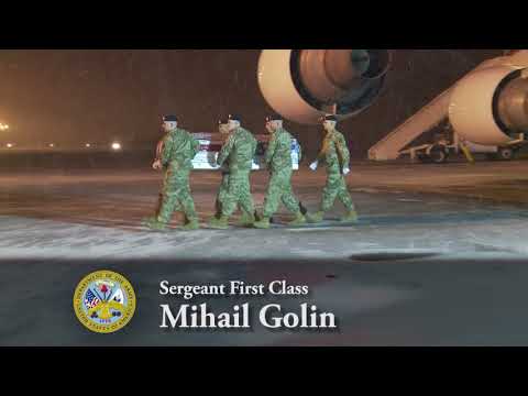 DIGNIFIED TRANSFER: Sgt 1st Class Mihail Golin, U.S. Army (1/3/2018)